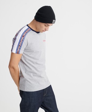 Superdry Trophy Colour block Classic Férfi Pólók Szürke | JRAKN9105